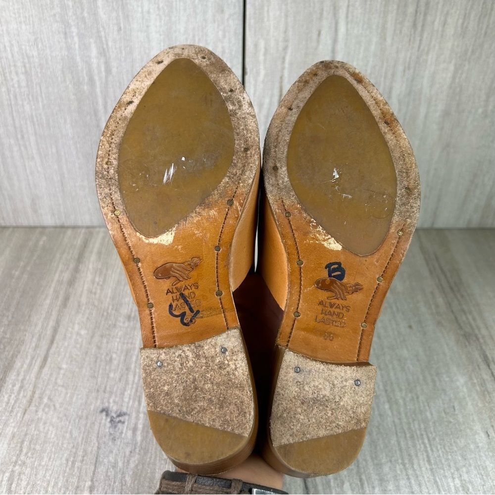 Sevilla Smith x Teddi Joelle Slip On Leather Handcrafted Mule Womens Size 5.5 35 - Picture 8 of 10